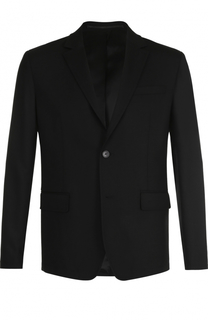 Шерстяной однобортный пиджак с декоративной отделкой Givenchy
