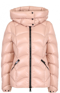 Пуховая куртка на молнии с капюшоном Moncler