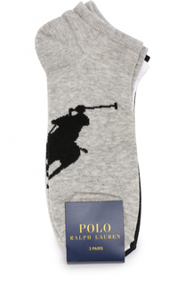 Комплект из трех пар хлопковых носков Polo Ralph Lauren