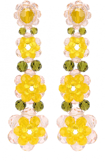 Серьги из бусин в виде цветов Simone Rocha