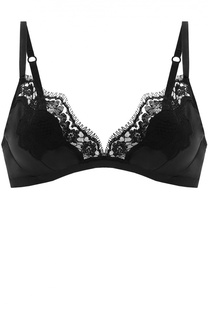 Шелковый бюстгальтер с кружевной отделкой Dolce &amp; Gabbana