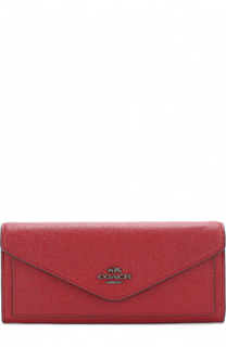 Кожаный кошелек с клапаном Coach