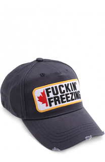 Хлопковая бейсболка с нашивкой Dsquared2