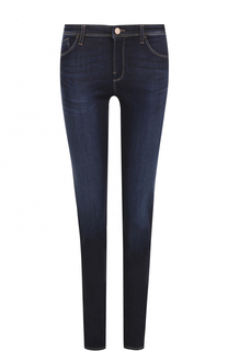 Джинсы-скинни с контрастной прострочкой Armani Jeans