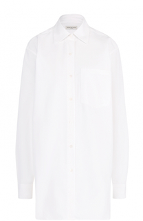 Удлиненная хлопковая блуза свободного кроя Dries Van Noten