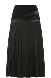 Плиссированная юбка-миди Lanvin