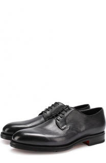 Классические кожаные дерби Santoni
