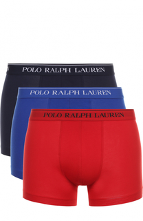 Комплект из трех хлопковых боксеров с широкой резинкой Ralph Lauren