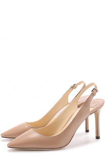 Кожаные туфли Erin 85 на шпильке Jimmy Choo