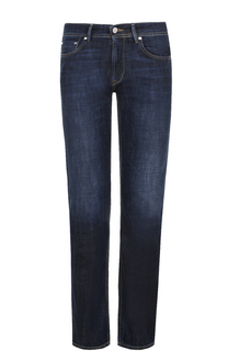 Джинсы прямого кроя с контрастной прострочкой Baldessarini