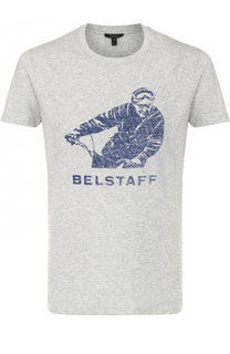 Хлопковая футболка с принтом Belstaff