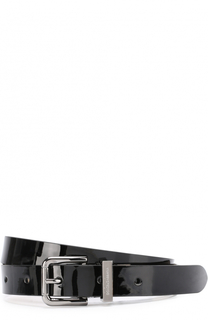 Ремень из лаковой кожи с металлической пряжкой Dolce &amp; Gabbana