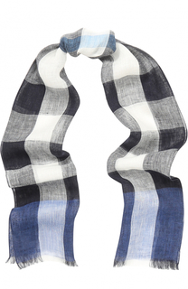 Льняной шарф с принтом Burberry