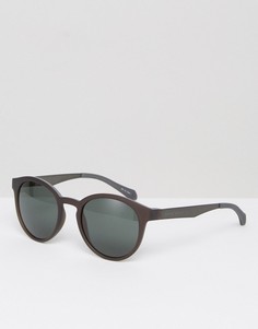 Круглые солнцезащитные очки BOSS by Hugo Boss - Коричневый