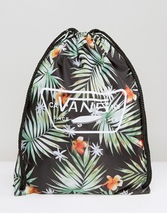 Рюкзак с пальмовым принтом и завязкой Vans League V002W6KVR - Черный