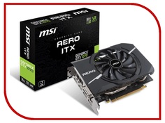 Видеокарта MSI GeForce GTX 1070 1531Mhz PCI-E 3.0 8192Mb 8008Mhz 256 bit DVI 2xHDMI HDCP GTX 1070 AERO ITX 8G OC