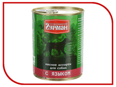 Корм Четвероногий Гурман Мясное ассорти с языком 340g для собак 11904