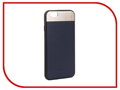 Аксессуар Чехол-накладка Dotfes G03 Aluminium Alloy Nappa Leather Case для APPLE iPhone 6/6S Blue 47079