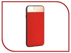 Аксессуар Чехол-накладка Dotfes G03 Aluminium Alloy Nappa Leather Case для APPLE iPhone 6/6S Red 47077