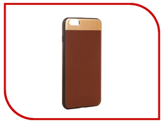 Аксессуар Чехол-накладка Dotfes G03 Aluminium Alloy Nappa Leather Case для APPLE iPhone 6 Plus/6S Plus Brown 47082