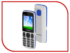 Сотовый телефон Maxvi C22 White-Blue