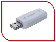Звуковая карта Orient AU-02 USB to Audio 3.5 Jack White