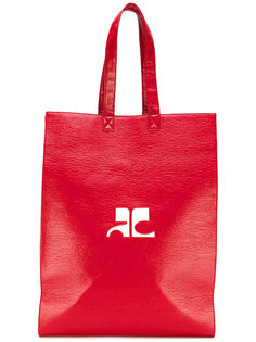 сумка-тоут с принтом логотипа Courrèges
