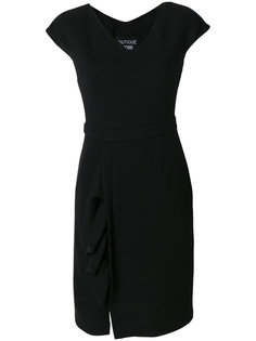 платье с V-образным вырезом и оборками Boutique Moschino