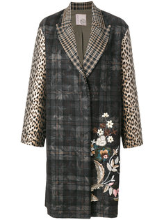 embroidered mixed coat Antonio Marras