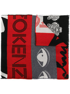 multi icons scarf Kenzo