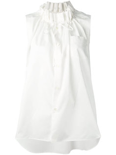 блузка с присборенной отделкой Comme Des Garçons