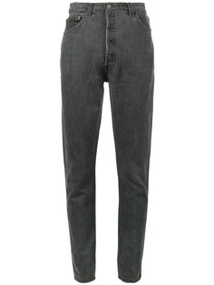 джинсы скинни с завышенной талией и прорезью сзади Re/Done