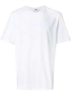 классическая однотонная футболка MSGM