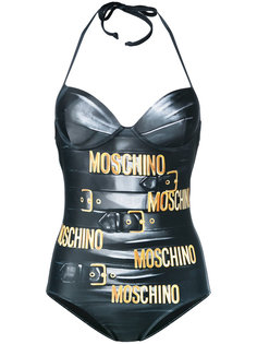 слитный купальник с принтом Moschino