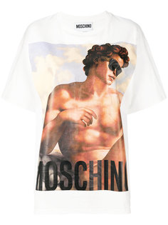 свободная футболка с принтом  Moschino