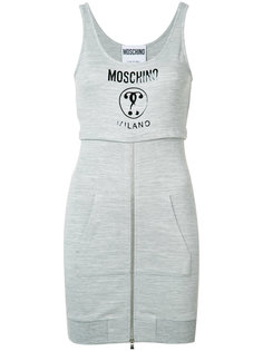 платье с принтом в виде логотипа Moschino