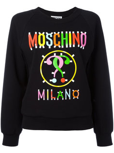 толстовка с разноцветным логотипом Moschino