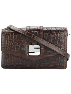 сумка на плечо с бляшкой-логотипом Serapian