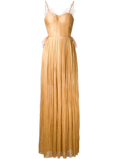 кружевное платье плиссе  Maria Lucia Hohan