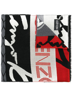 шарф с логотипом Kenzo