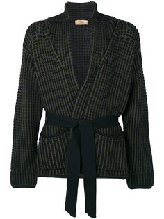 belted cardigan  Maison Flaneur