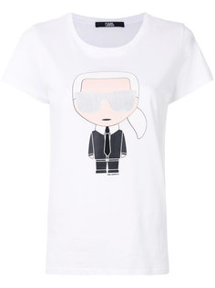 футболка с фирменным принтом Karl Karl Lagerfeld