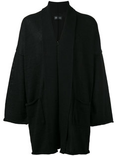 свободное пальто без застежки  Yohji Yamamoto