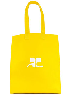 сумка-тоут с логотипом Courrèges