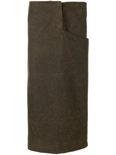 pencil skirt with contrast tweed facing Joshua Millard