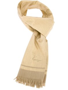 классический шарф с бахромой Kenzo Vintage