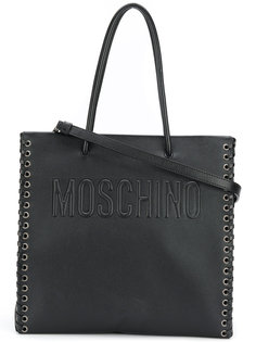 сумка-тоут с люверсами и шнуровкой Moschino