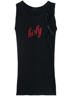 slogan printed tank top Ann Demeulemeester