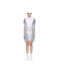 SACAI BLUEDRESS BLUE ??? Cotton Sacai