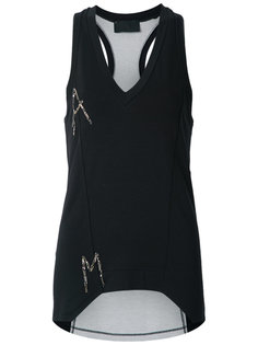 embroidered tank top Andrea Bogosian